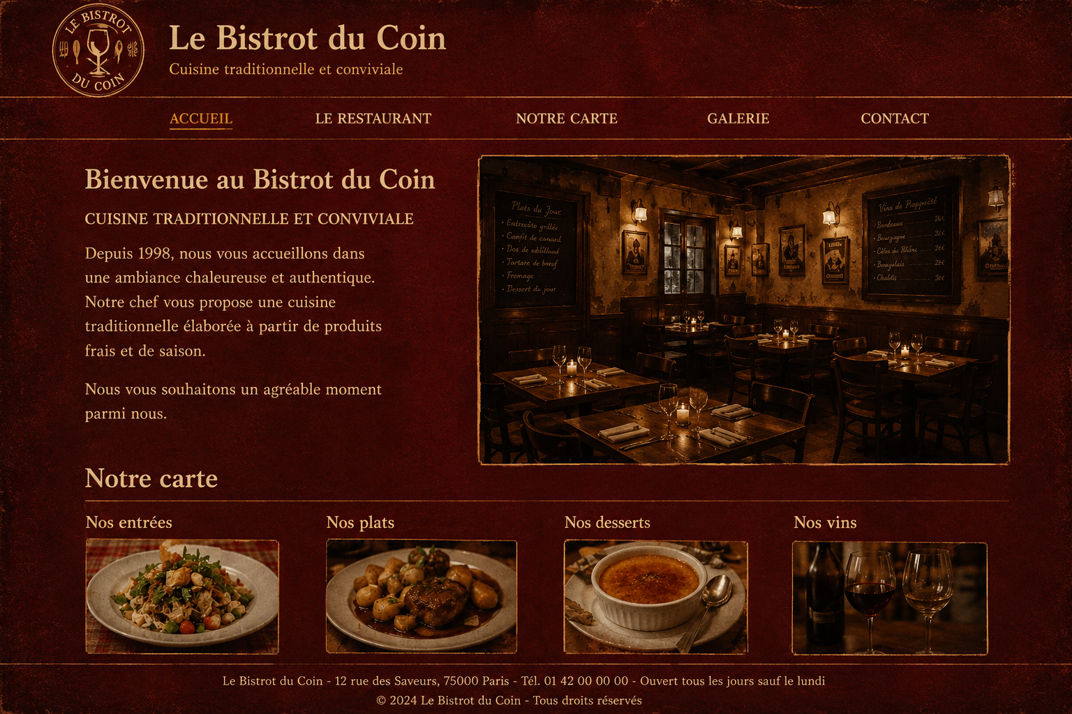 Avant, Restaurant familial
